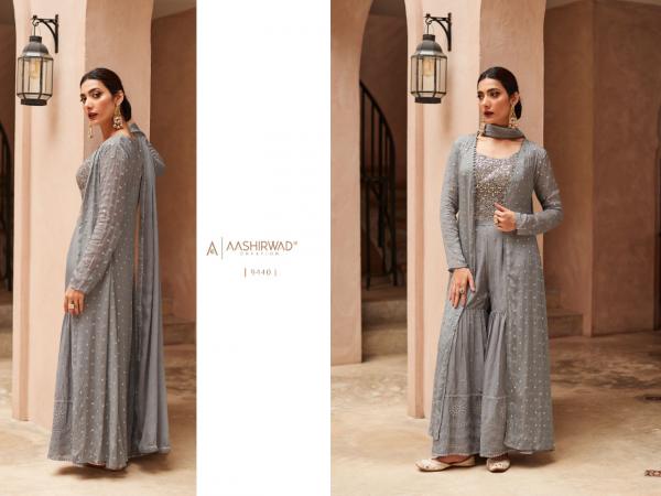 Aashirwad Gulkand Zara Georgette Embroidery Designer Salwar Suit Collection